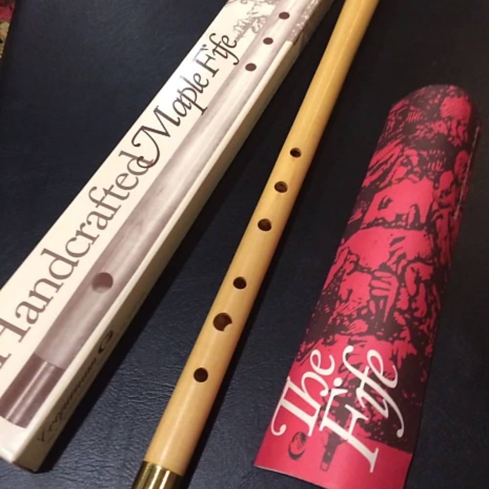 Vintage Handcrafted Cooperman Souvenir Maple Fife + Copy of Gettysburg Address - Picture 3 of 4